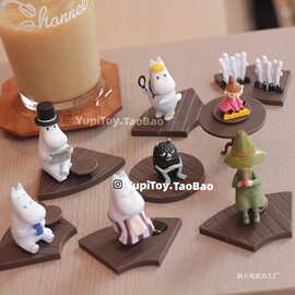 正版日单姆明一族可爱日本肥moomin盲盒玩具迷你模型场景摆件