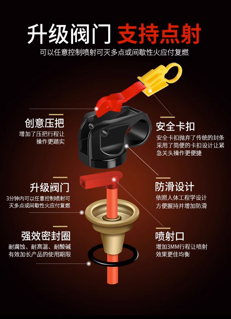 Vehicle-Mounted Water-Based Fire Extinguisher for Private Cars, Household Portable Small 21B Car Annual Inspection Fire Equipment