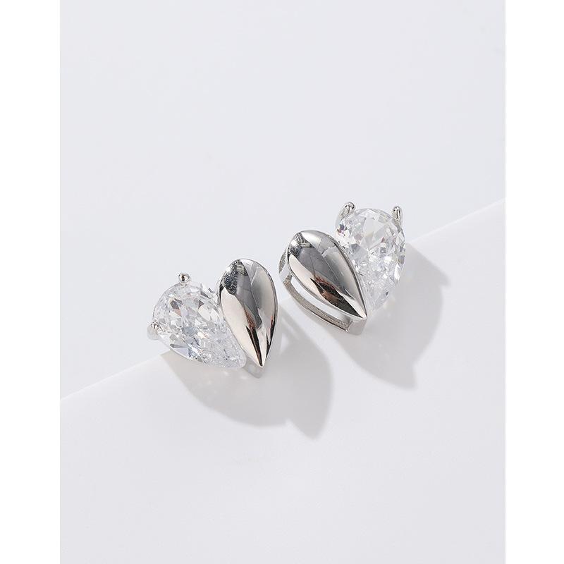 Precioso ZIRCON pendientes de plata esterlina 925 diseño de nicho 2023 nuevos pendientes de estilo elegante luz de lujo de alta calidad pendientes