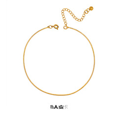 2023 new cold style thin snake bone chain ins style exquisite non-fading niche personality design 18K gold plated anklet