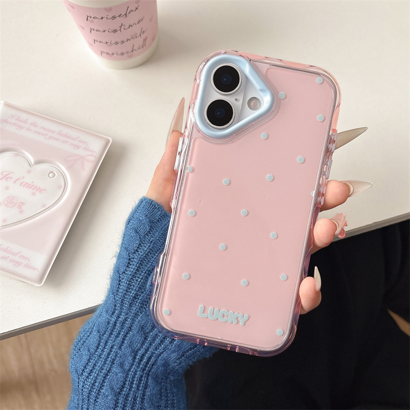 Punto de onda translúcido simple de verano para iphone16ProMax Apple 14 funda para teléfono móvil 15PM pareja 16 nuevo