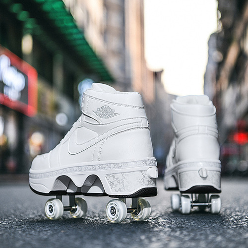 Overseas foreign trade children's running shoes for boys, LED light-up shoes, USB charging, children's outdoor sports, student skating shoes