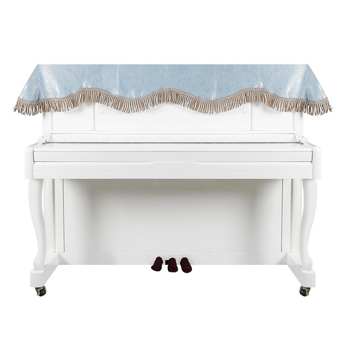 88 key piano cover cloth gold velvet tassel piano towel outdoor furniture dust cover European style piano cover half cover wholesale