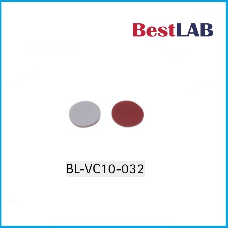 11mm  样品瓶盖垫片 红色PTFE/白色硅胶 BL-VC10-032 Bestlab品牌