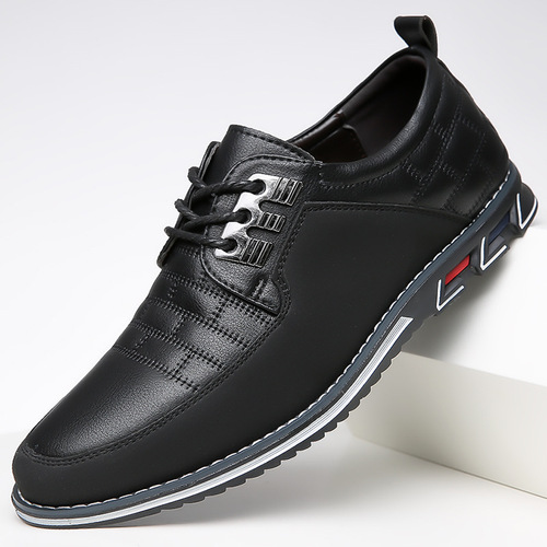 Men's Leather Shoes, Large Size, British Style, Versatile Youth Casual Men's Shoes, Cross-border Daily Casual Men's Shoes