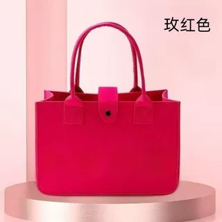 工厂定制卡通毛毡包企业活动毛毡托特包礼物礼品袋婚庆喜糖袋批发