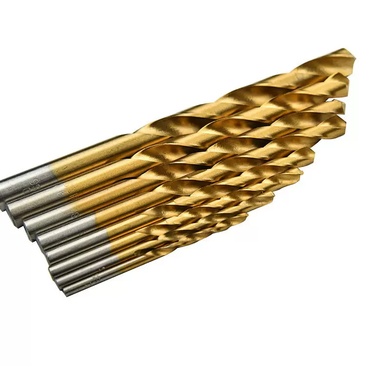 镀钛麻花钻金色钻头木工钻头塑料铝合金开孔器三合板打孔木工工具