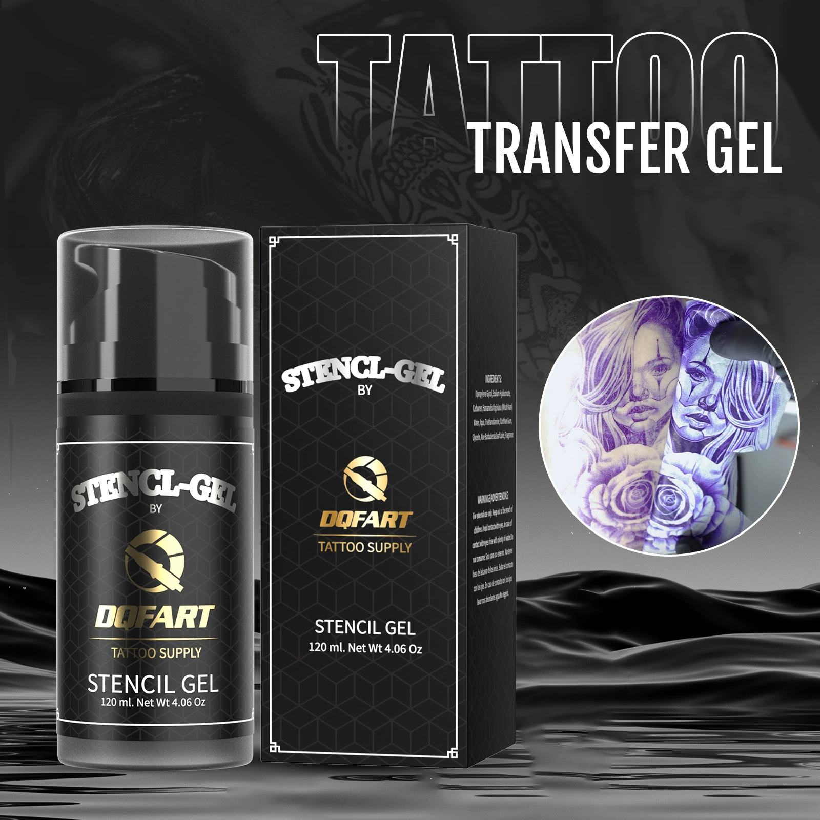 Gel, tattoo, (Cross-border trading), 120 ml, 4 oz