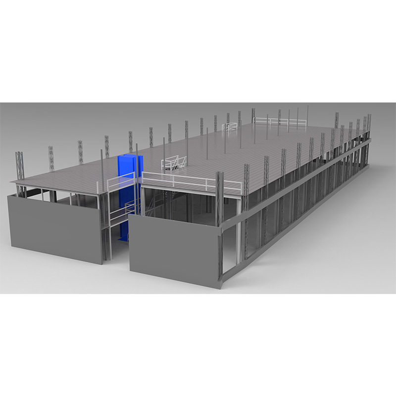 カスタマイズされたH型鋼ロフトプラットフォーム棚工場倉庫オフィス大型作業場倉庫構築パーティション2階|undefined
