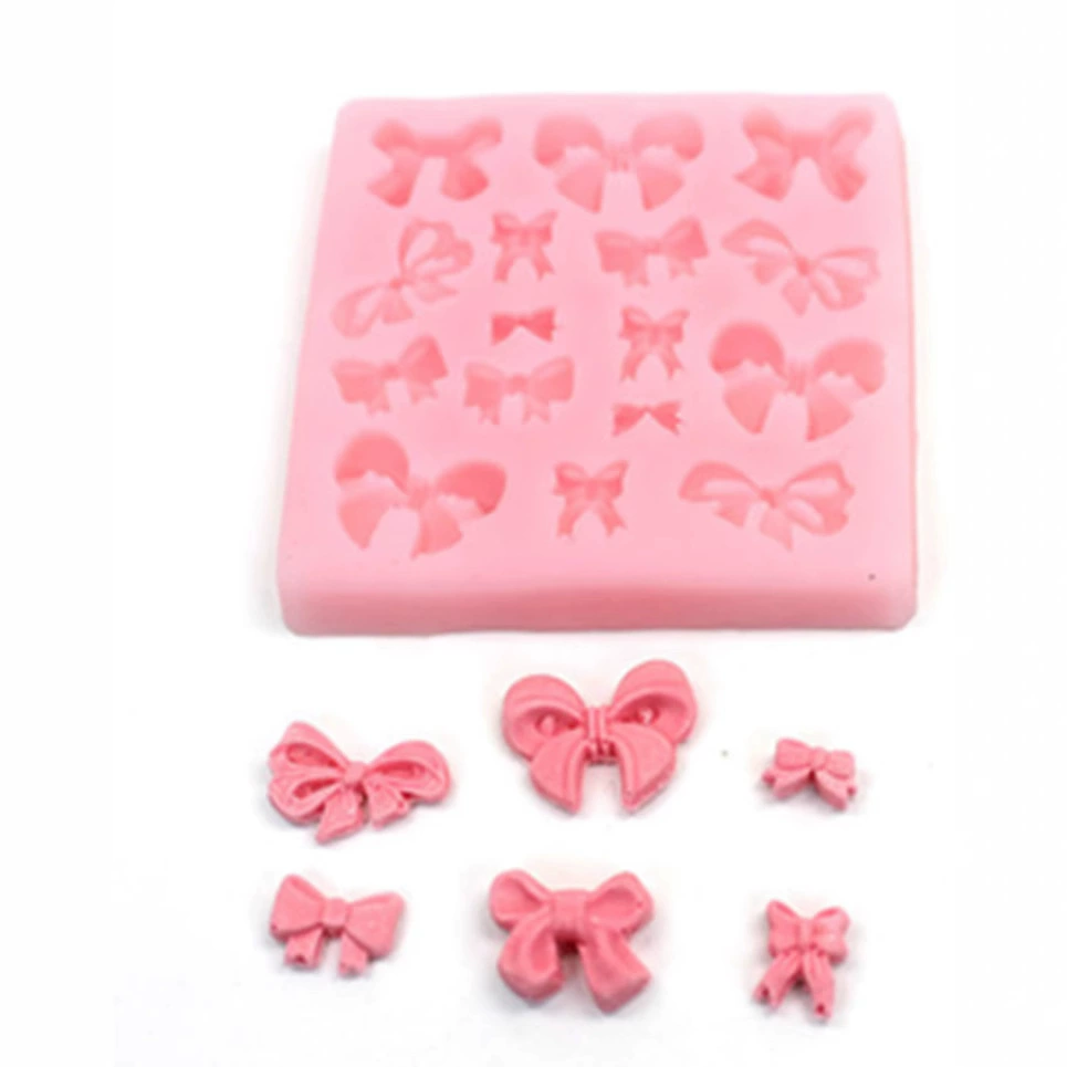 Готовый мастика с bow из силикона, акриловый компактный глине, ручная работа