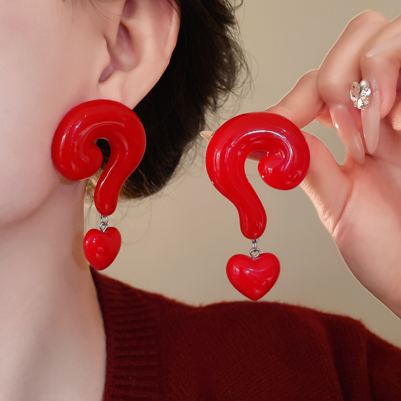 25g Weight 0.03µm Gold Plating Thickness Electroplating Gold Plating Process Alloy Ear Needle Material Copper Plated Plating Material Drop Earrings Classification 1 Pair Quantity Party Occasion Alloy Material Heart Shape Pattern Women's Gender Cute, Exaggerated Style Plating Craft 1 Pair Cute Exaggerated Heart Shape Symbol Plating Alloy Resin Drop Earrings 2