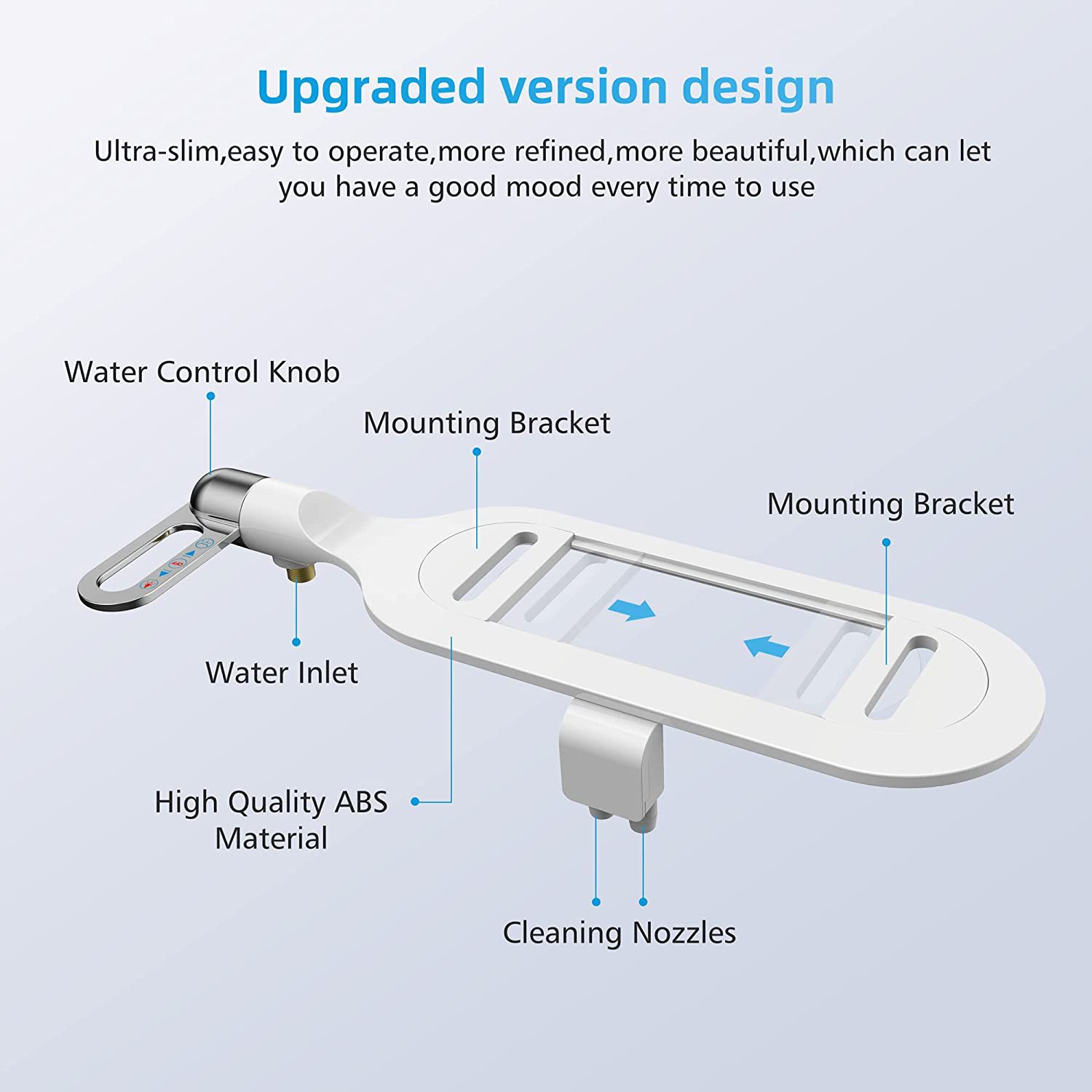 Hot cross-border no necesita electricidad para lavar la cubierta del inodoro inteligente para lavar el culo artefacto bidet fácil de instalar