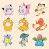 Pokémon Fat Ding Xiaohuo Duck Duck Duck Jayni Cartoon Anime Pot Poster Patch