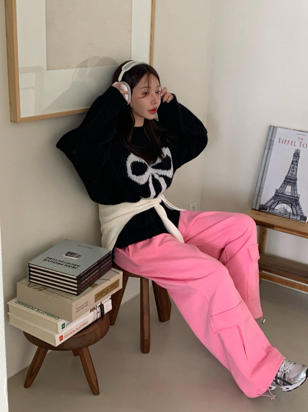 420g Weight Long Sleeve Sleeve Length Pullovers Placket Type Spandex, knit Fabric Type Long Top Length Knitwear Tops Type Daily Occasion Round Neck Neckline Loose Fit Type Bow Knot Pattern Spring, Autumn Season Women's Gender Casual, Elegant Style Wholesale Women's Casual Elegant Bow Knot Long Sleeve Sweaters & Cardigans 无