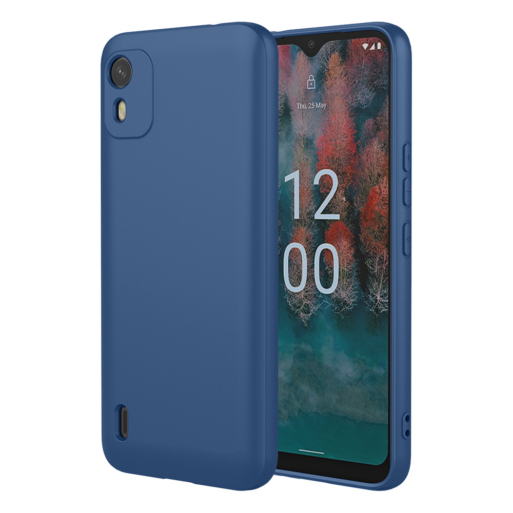 Suitable for Nokia C12 Skin-Feel Liquid Silicone Shell C110 Mobile Phone Case G22 C31 Mobile Phone Case
