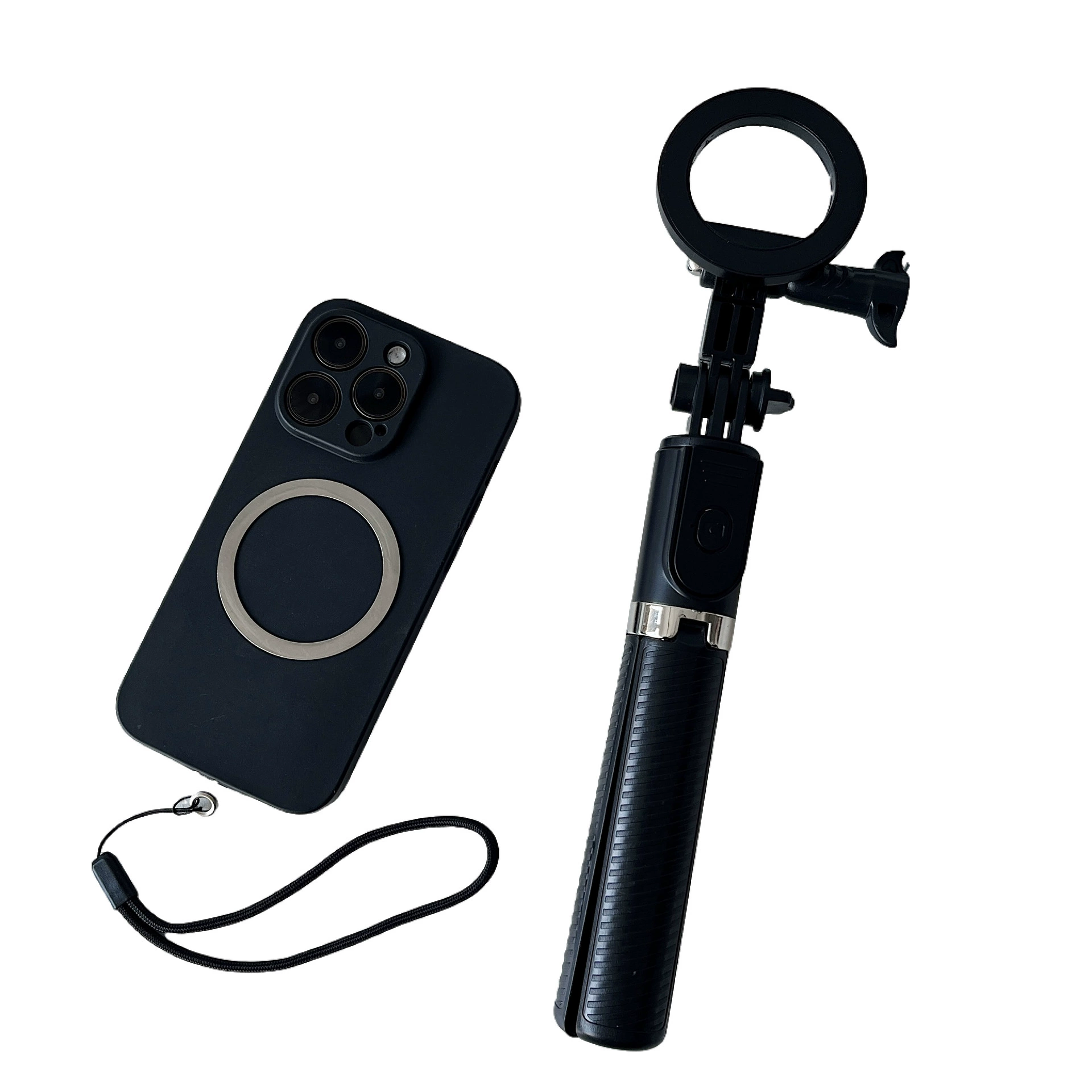 MagSafe Powerful Magnetic Selfie Stick Mobile Tripod Live Bluetooth Remote Control Selfie Stick Foreign Trade