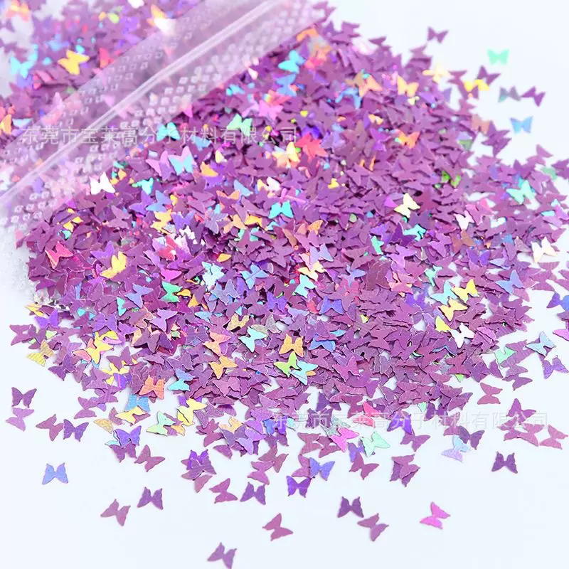 亚马逊直供炫彩镭射金葱粉PET异形亮片耐高温眼妆diy手工美甲批发