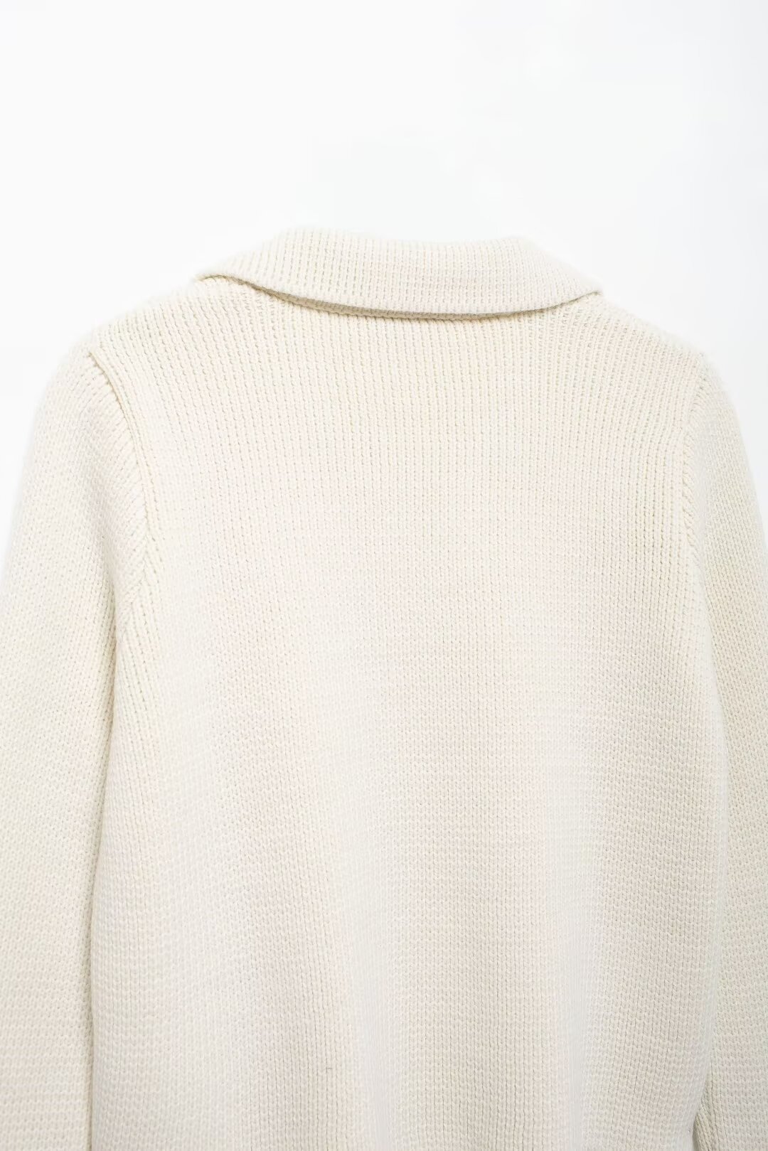 Dameskleding 2024 herfst en winter nieuwe straatmode revers gesp decoratie platte naald jas_voghion.com