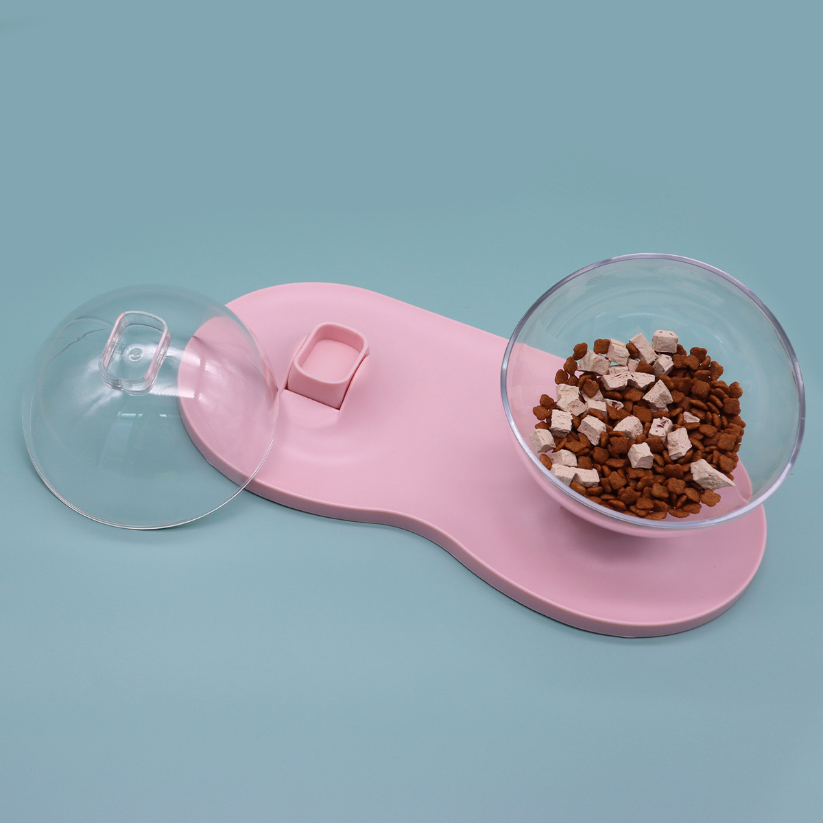 Tazón para gatos, agua y comida, mascota integrada, tazón doble, tazón de comida para gatos, tazón de agua para gatos, tazón de boca oblicua, tazón de arroz, tazón de comida para gatos, tazón para gatos