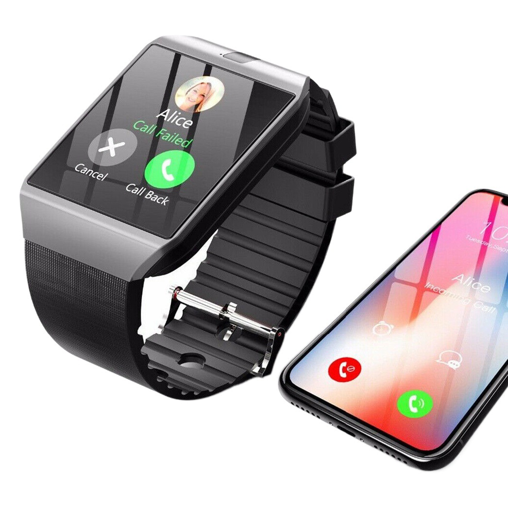 Ventas directas de fábrica DZ09 reloj inteligente 1,44 pantalla táctil tarjeta llamada reloj deportes ritmo cardíaco presión arterial sueño