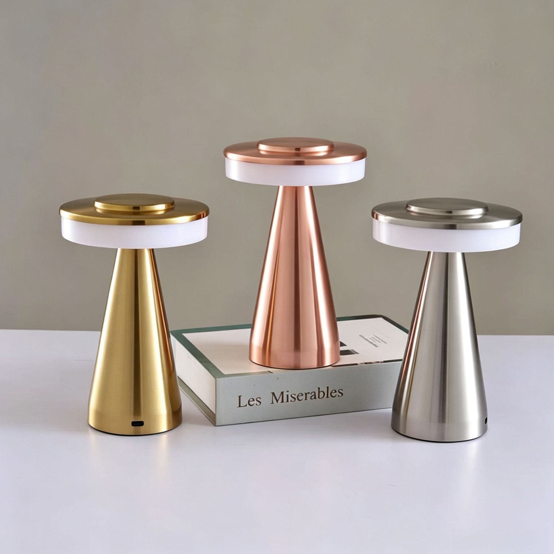 Transfronterizos sencillos lujosos lámparas de escritorio led dormitorio cabecera comedor bar atmósfera creativa decoración toque lámpara de noche image 5