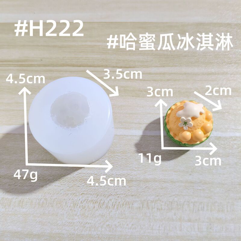 创意夏日草莓西瓜冰淇淋 食玩diy装饰品盲袋挂配件车载桌面小摆件|undefined