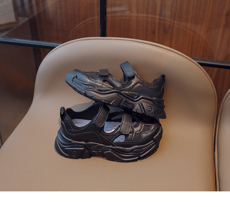 Sandales polyvalentes décontractées pour enfants, chaussures de sport ajourées et respirantes pour garçons et filles, version coréenne, printemps et automne_voghion.com