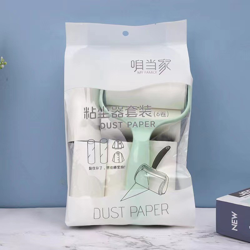 43 tipos de YJ polvo adhesivo - 1 papel de almacenes cepillo de papel de polvo adhesivo eliminación de pelo rodillo de pelo adhesivo desgarrable papel adhesivo rodillo
