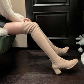 女靴女鞋小众轻奢2025秋冬手工复古外贸跨境