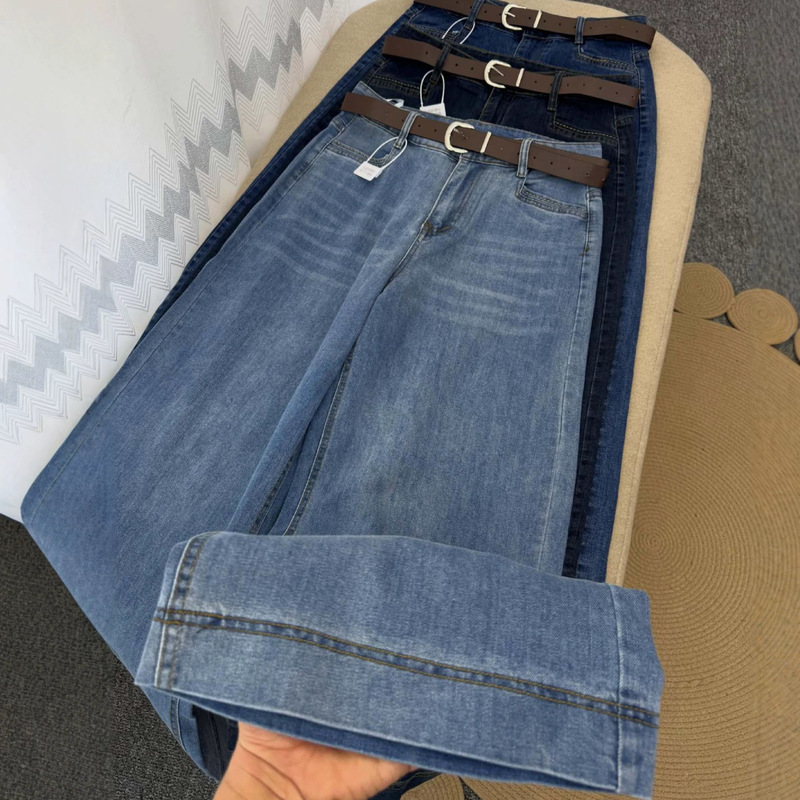 Boyfriend Jeans Available Wide-Leg Jeans for Women Wholesale Women's Jeans Stock Boyfriend Jeans Available Wide-Leg Jeans for Women Wholesale Women's Jeans Stock