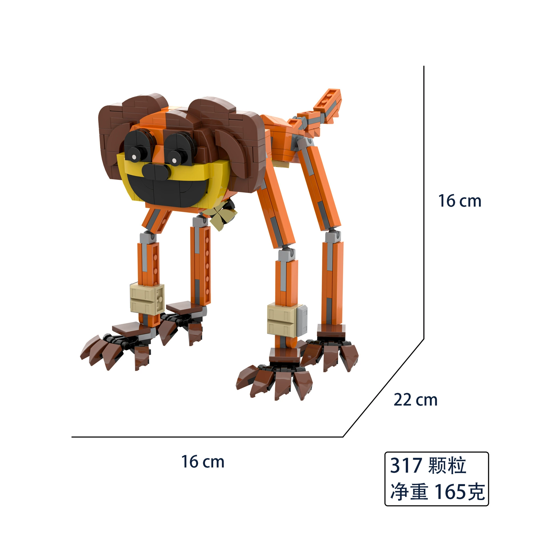 迷宫巫 Building block pellet MOC hot sale toys large size poppy playtime children's assembly gift