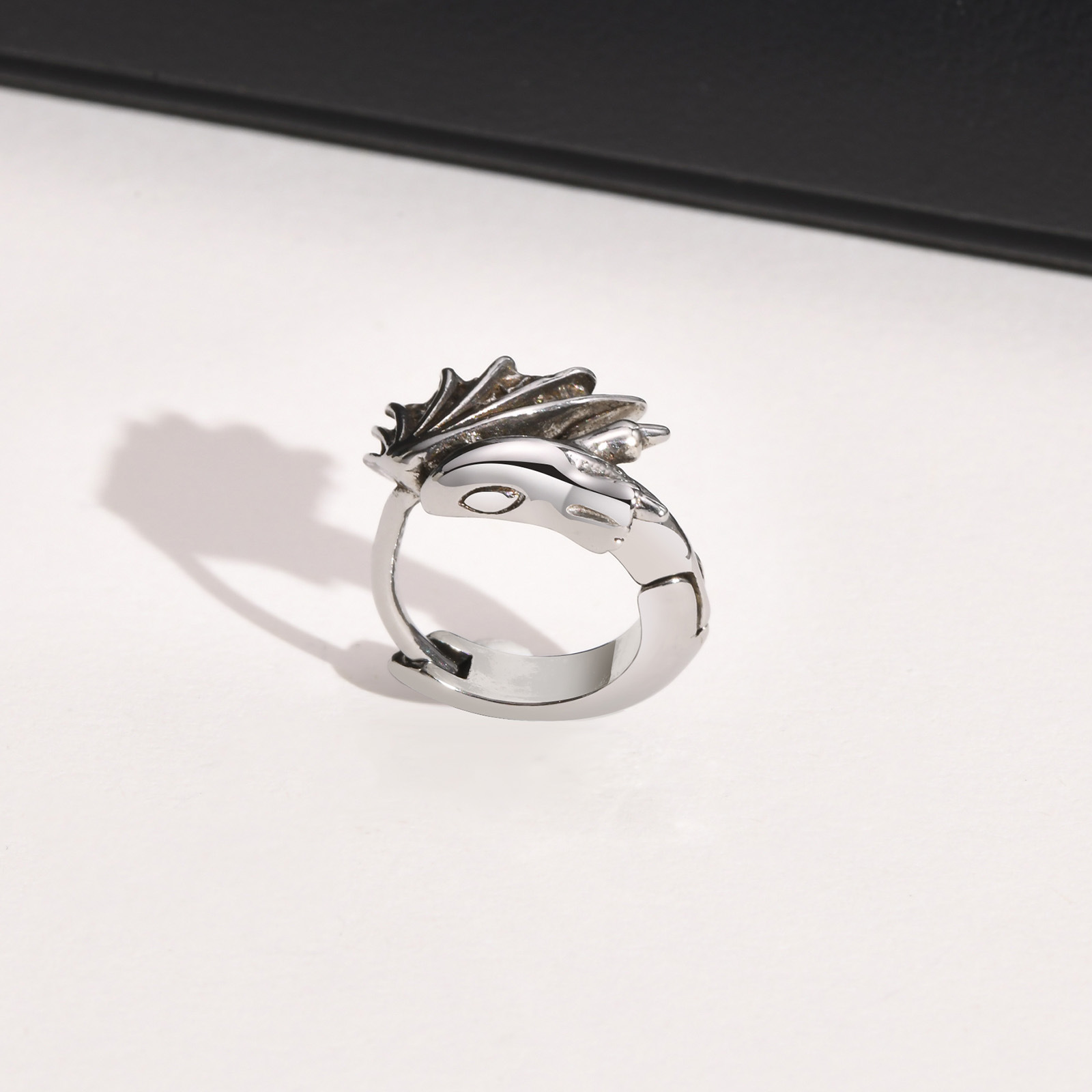 Title 2, Heren roestvrijstalen oorbellen met vliegende d...