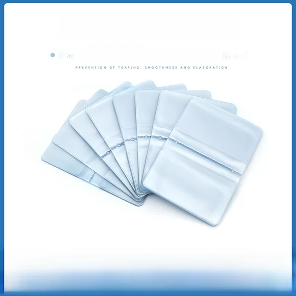 Factory high quality card package card sleeve inner page PVC transparent frosted card book inner page inner core organ card package inner page