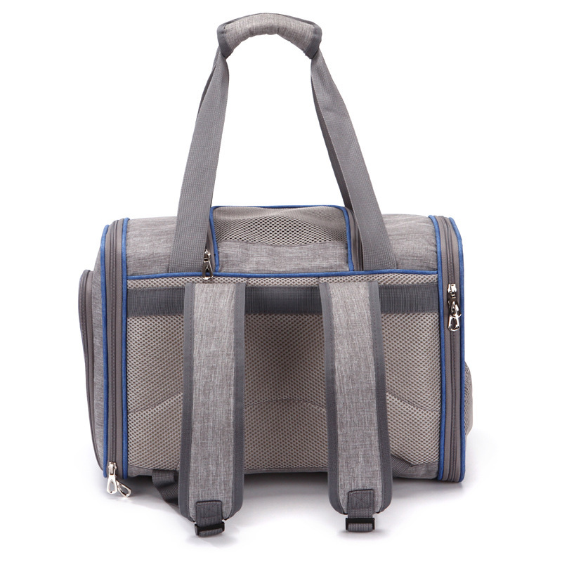 亚马逊新款猫包斜挎式猫咪外出便携包手提宠物背包折叠包厂家直销