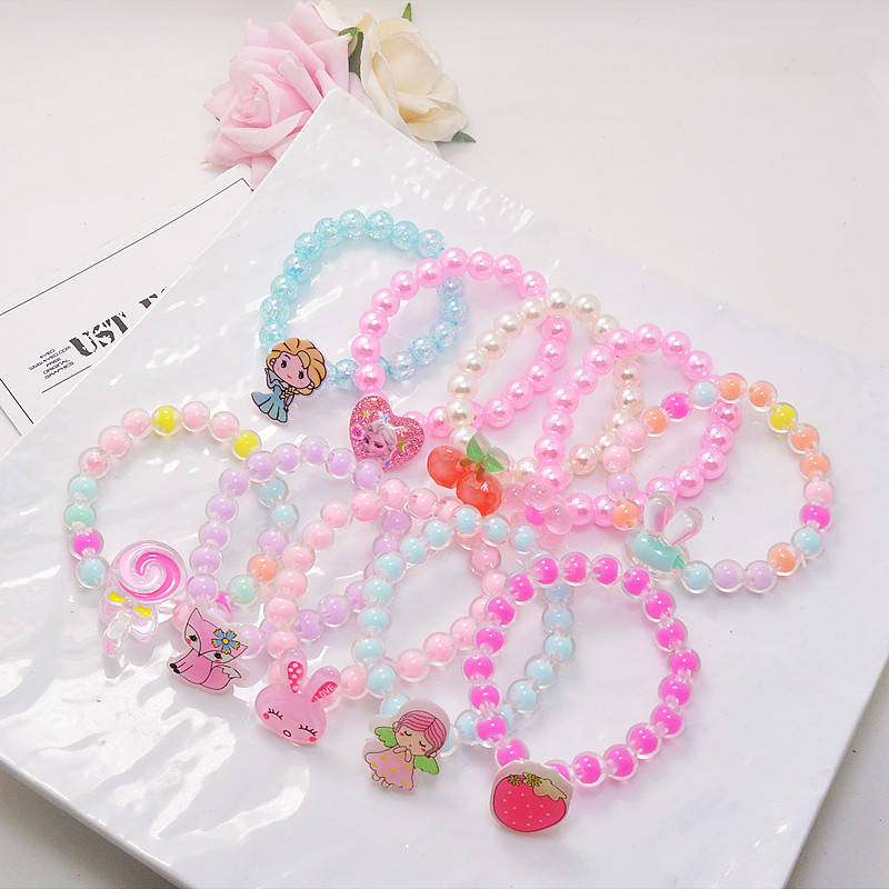 Children Bracelet Little Girl Hand Beaded Cartoon Bracelet Kindergarten Gift Frozen Kids Bracelet Wholesale Children Bracelet Little Girl Hand Beaded Cartoon Bracelet Kindergarten Gift Frozen Kids Bracelet Wholesale