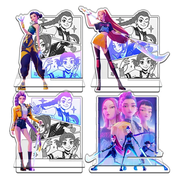 Mobile Phone Stand Kpop Demon Hunter K-Pop Girl Group Film and Television Merchandise Finely Engraved and Printed