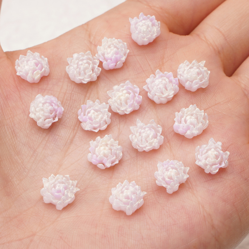 树脂软胶扎染仿真花紫外线夜光散珠DIY手工串珠材料饰品配件材料|undefined