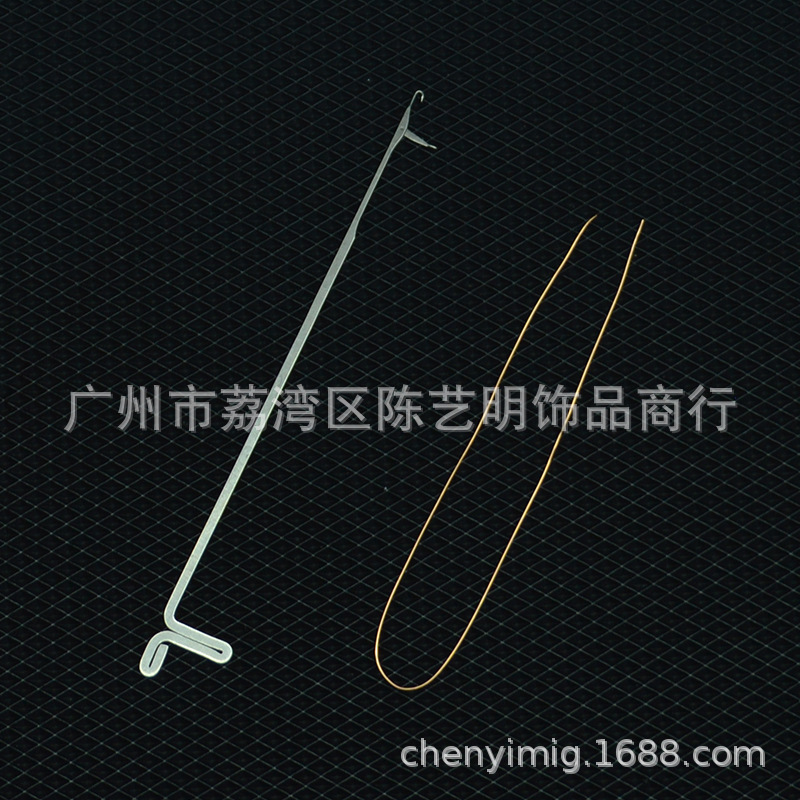 批发穿孔工具三通钩针小号钩针单头勾针穿珠钩针佛头编织串珠E18