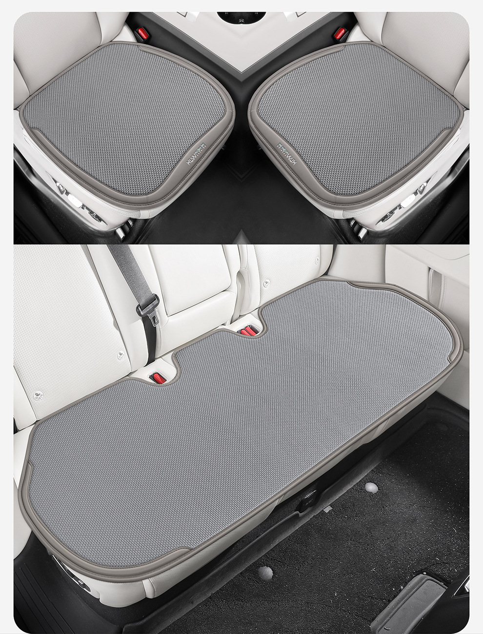 2026 Ice Linen Breathable Four-Season Universal Car Seat Cushion Small Three-Piece Set Seat Cushion Square Cushion Butt Cushion