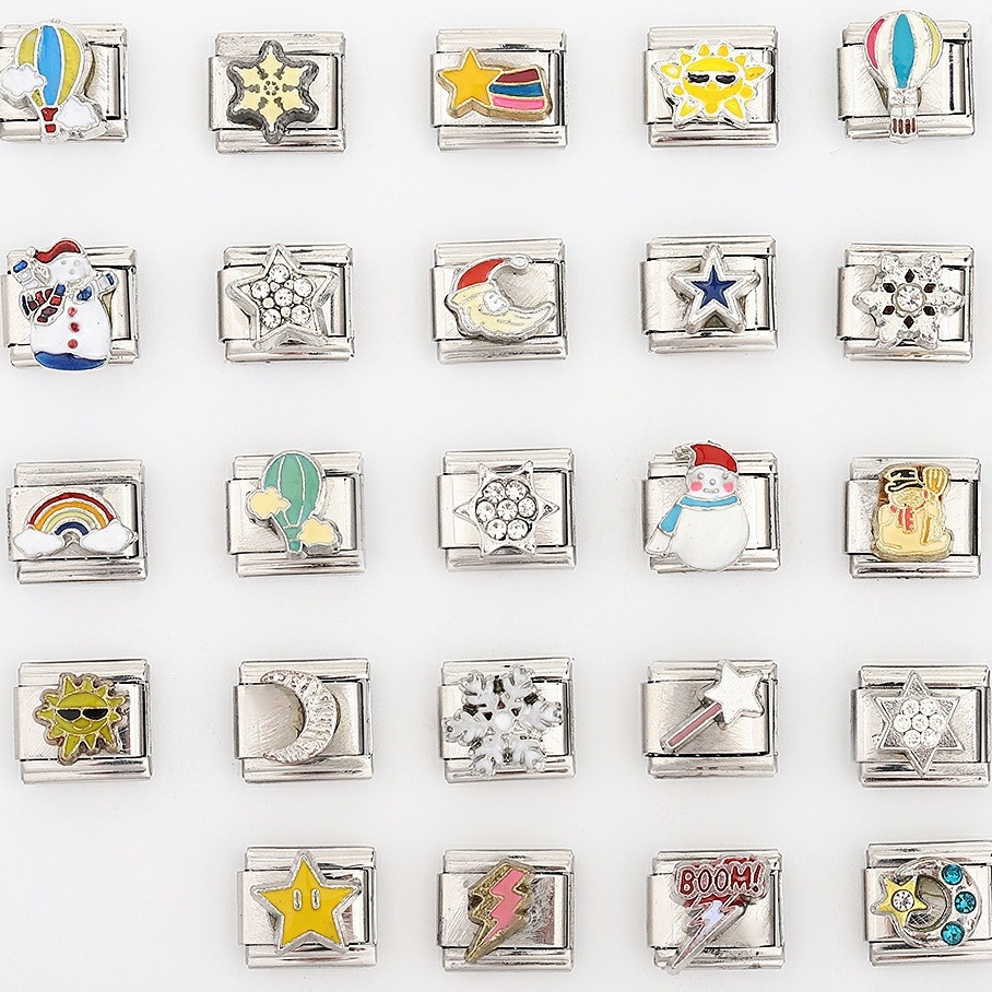 new italian style module bracelet series weather series modeling personalized assembly chain