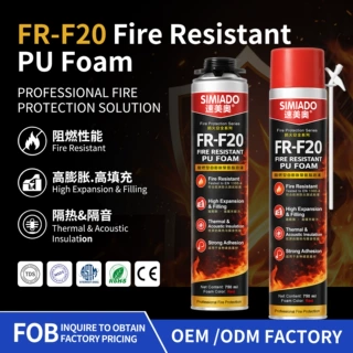 F20 Fire Resistant PU Foam Engineering Grade 750ml