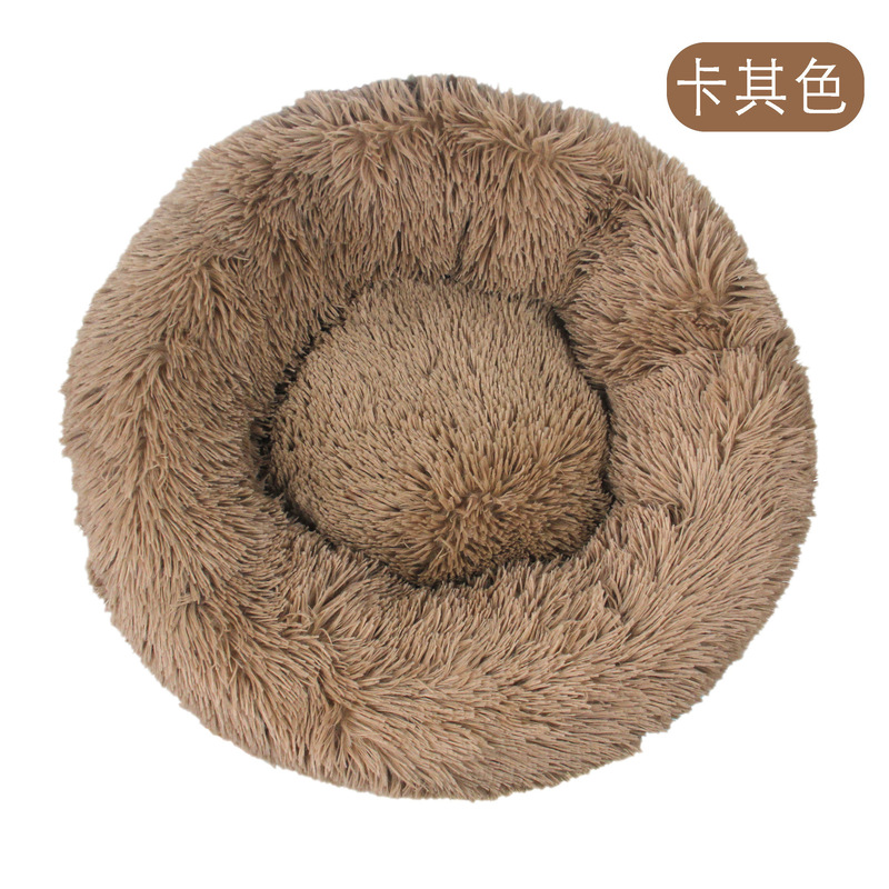 狗窝猫窝长毛绒圆形宠物窝狗床冬季狗垫子宠物床宠物用品批发|undefined