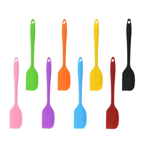One-piece scraper kitchen baking tool small spatula cake cream spatula high-temperature resistant food-grade silicone scraper
