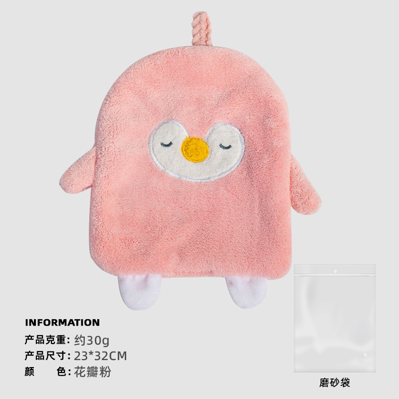 Fábrica personalizada toallas de coral creativas colgantes lindas toallas de toallas de toallas de absorción de agua espesar para el hogar