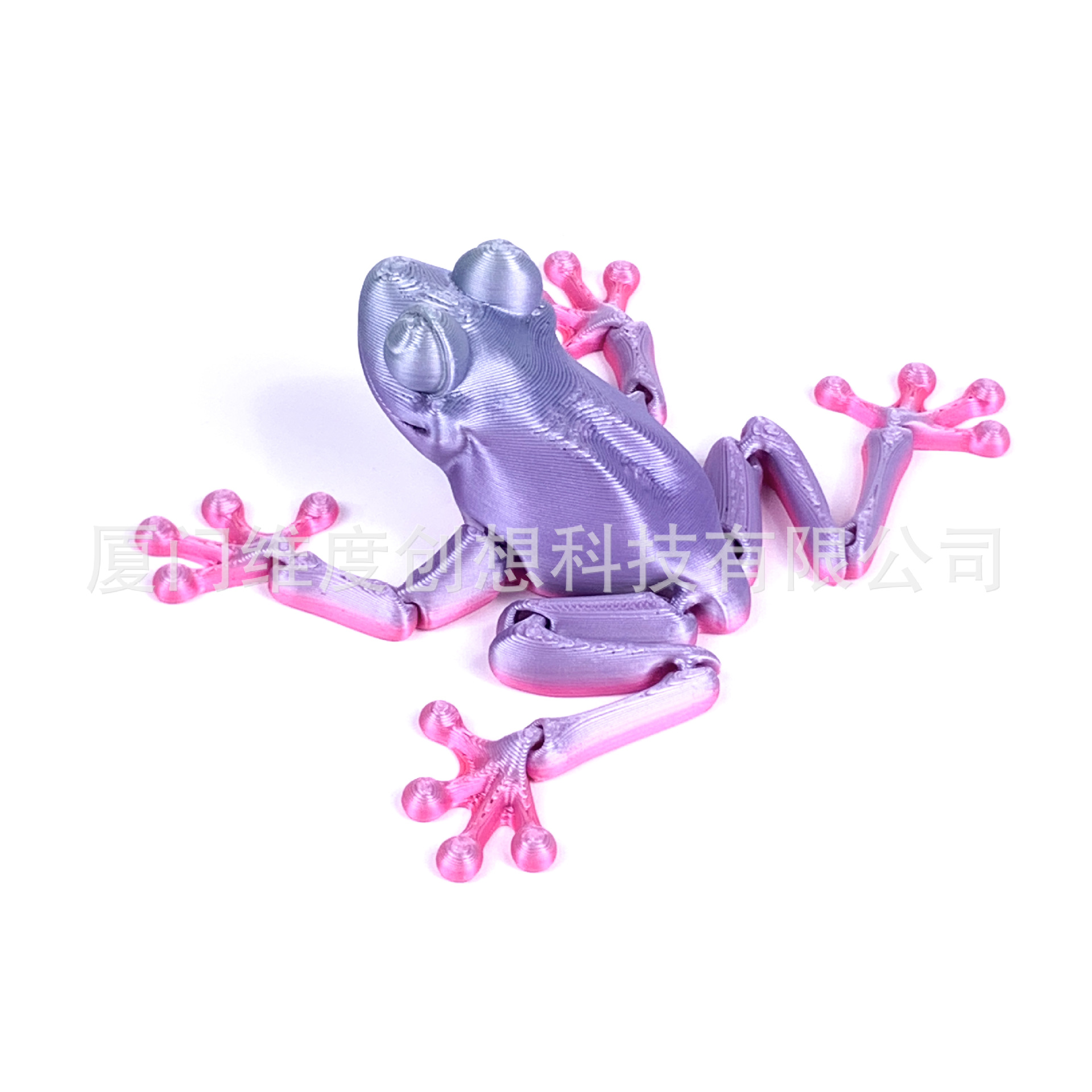 Juguetes de impresión 3D articulaciones de rana móviles adornos creativos para niños acuarios modelo de decoración de impresión 3D