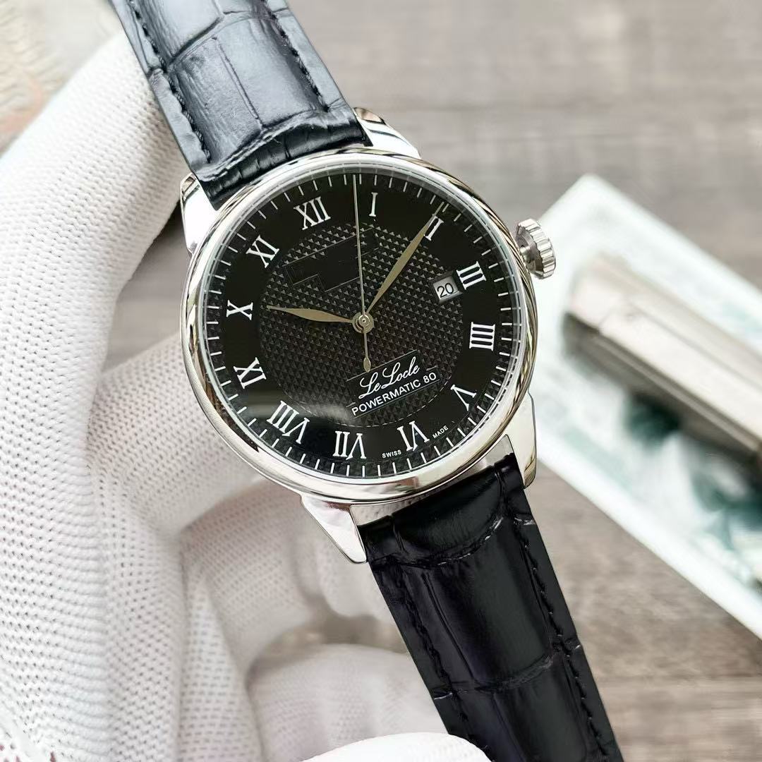 Cross-Border E-Commerce Manufacturer Delivers Powerful Locke Fully Automatic Mechanical Watch Men's Business Calendar Steel Band Watch Classic Model