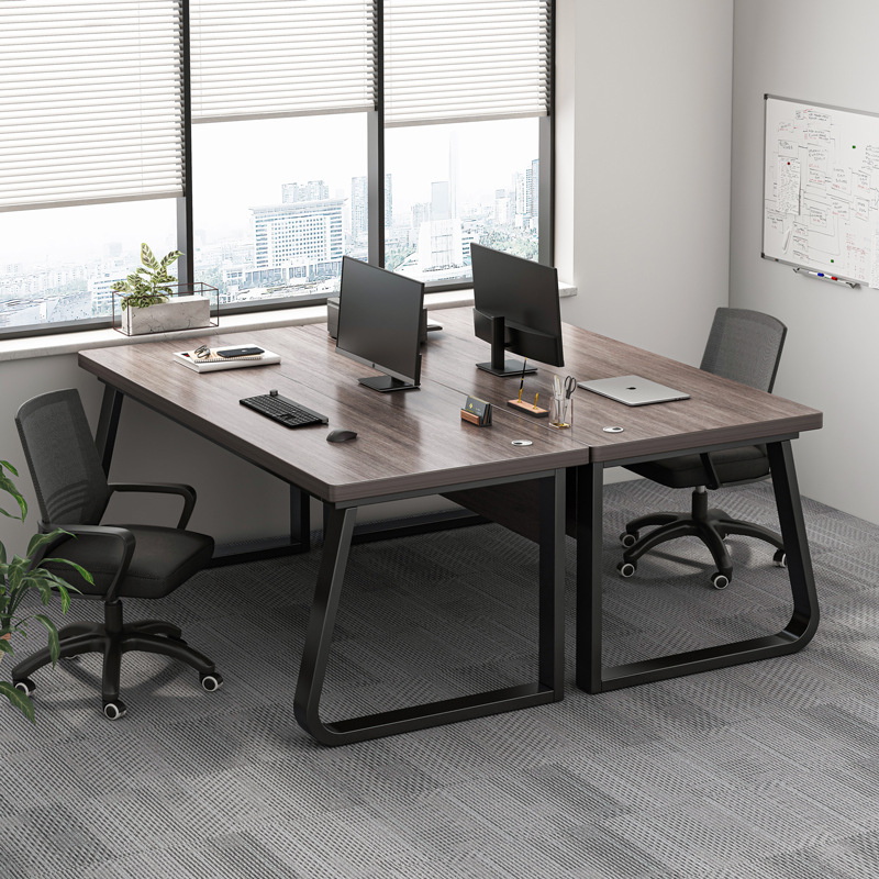 Mingzheng Furniture Factory Staff Office Desk and Chair Combination Four or Six Person Office Computer Desk Workstation Furniture Modern Simple