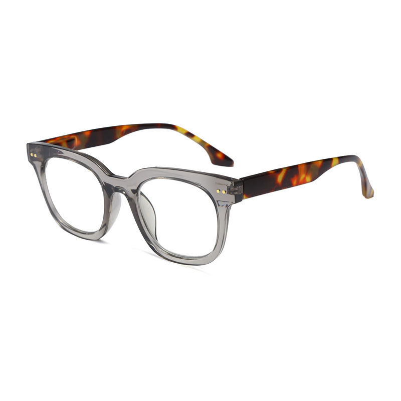 28019 Amazon 新しいスクエア老眼鏡ファッショナブルなヨーロッパとアメリカの大型フレーム無地抗青色光メガネ高齢者読書メガネ|undefined