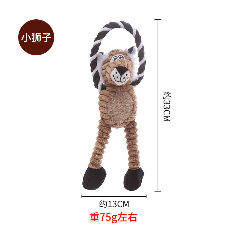 당김 고리 사자