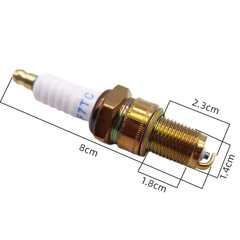 F7TC spark plug gasoline generator gold-plated spark plug four-stroke gasoline micro-tillage trowel machine go-kart burner